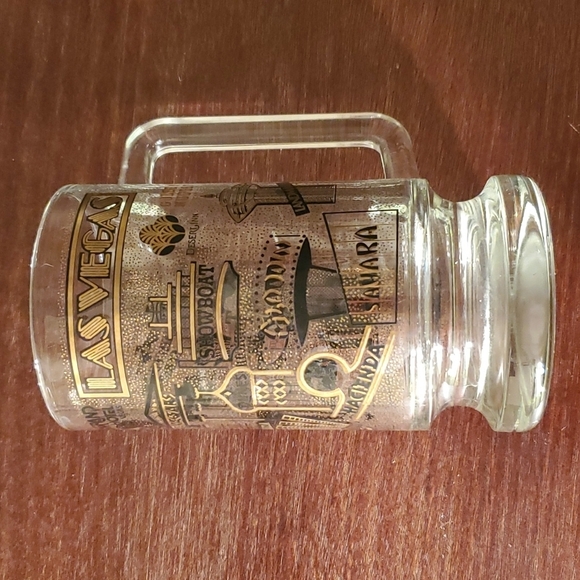 Vintage VTG Las Vegas strip glass stein mug - Picture 2 of 12